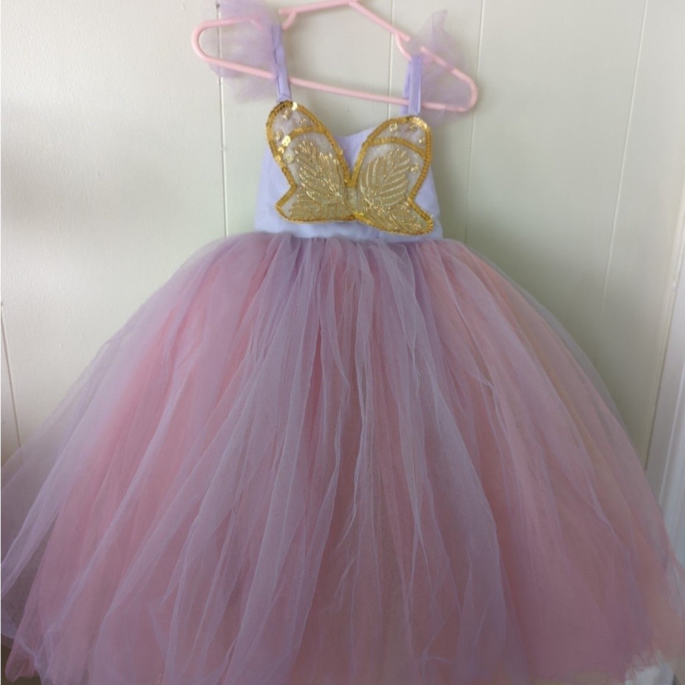 Pottery Barn Kids Butterfly Princess Tutu Tulle Dress 4-6T